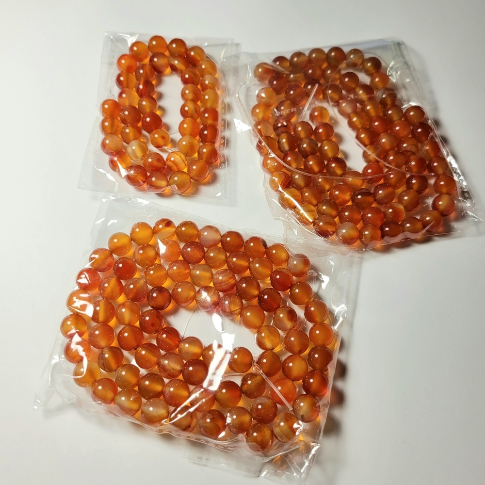 Orange Tiger's Eye 10mm Beads - Jewelry Making.
